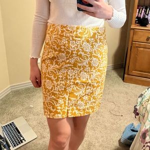 Yellow Pencil Skirt